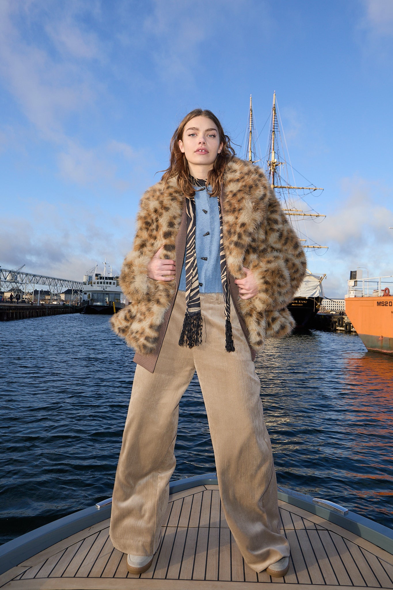 Lestine leo jakke - Camel